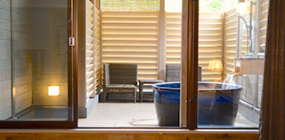 Guest room with an open-air bath in the wood (36㎡~)：2nd floor,3rd floor