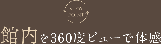 館内を360度ビューで体感